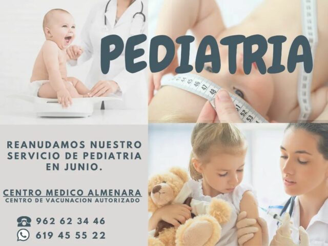 ¡Reanudamos nuestro servicio de pediatría en Junio!